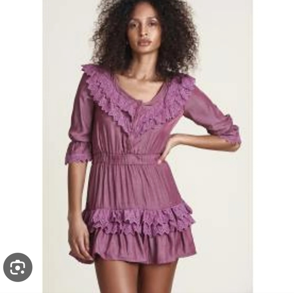 The Shirt Nicki Mini Dress In Dusty Pink